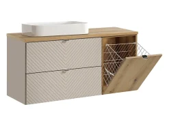 Conjunto de móveis de casa de banho com lavatório Manoa caxemira 120cm