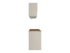 Conjunto de móveis para máquina de lavar C182 cm, caxemira e natural claro NATAJI