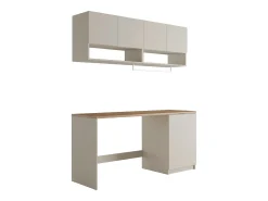 Conjunto de móveis para máquina de lavar C182 cm, caxemira e natural claro NATAJI