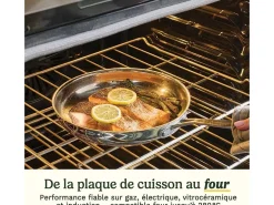 Conjunto de panelas Cuisinart 11 peças em aço inoxidável para todos os fogões, indução, forno e lava-louças