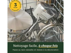 Conjunto de panelas Cuisinart 11 peças em aço inoxidável para todos os fogões, indução, forno e lava-louças