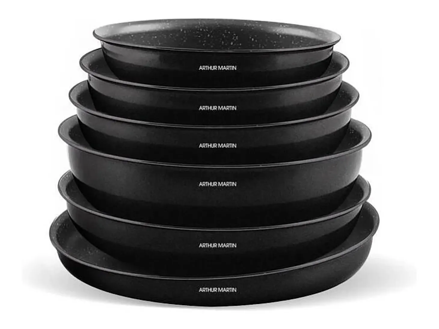 Conjunto de panelas para indução Arthur Martin AM558 20 peças em alumínio 2,5 mm com cabo removível e tampas herméticas
