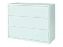 Conjunto de quarto VERONA branco brilhante com cama baú 160x200 cm, cómoda de 3 gavetas, mesas de cabeceira e roupeiro de 4 portas