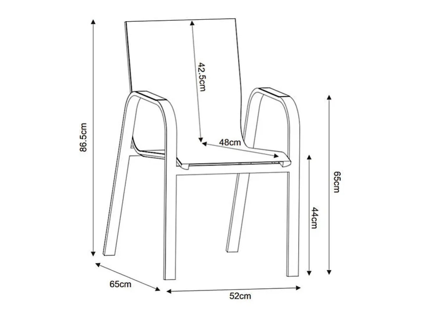 Conjunto de sala de jantar de jardim em alumínio: uma mesa extensível C.180/240 cm e 6 poltronas - Antracite - ZEYVA de MYLIA