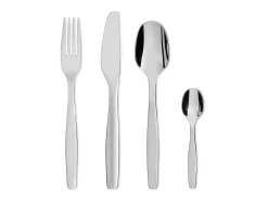 Conjunto de talheres 24 peças Alessi Itsumo em aço inoxidável design Naoto Fukasawa