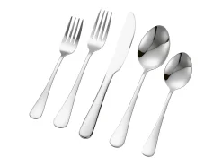 Conjunto de Talheres Conjunto de Talheres em Aço Inoxidável com 30 Peças para 6 Pessoas, Serviço de Cozinha.
