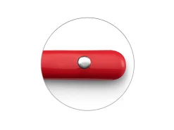 Conjunto de talheres Saxo Vermelho em aço inoxidável para 4 pessoas entregue em tubo triangular