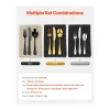 Conjunto de Talheres SucceBuy Conjunto de Talheres em Aço Inoxidável com 45 Peças para 8 Pessoas, Serviço de Cozinha.