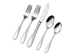Conjunto de Talheres SucceBuy Conjunto de Talheres em Aço Inoxidável com 65 Peças para 12 Pessoas, Serviço de Cozinha.