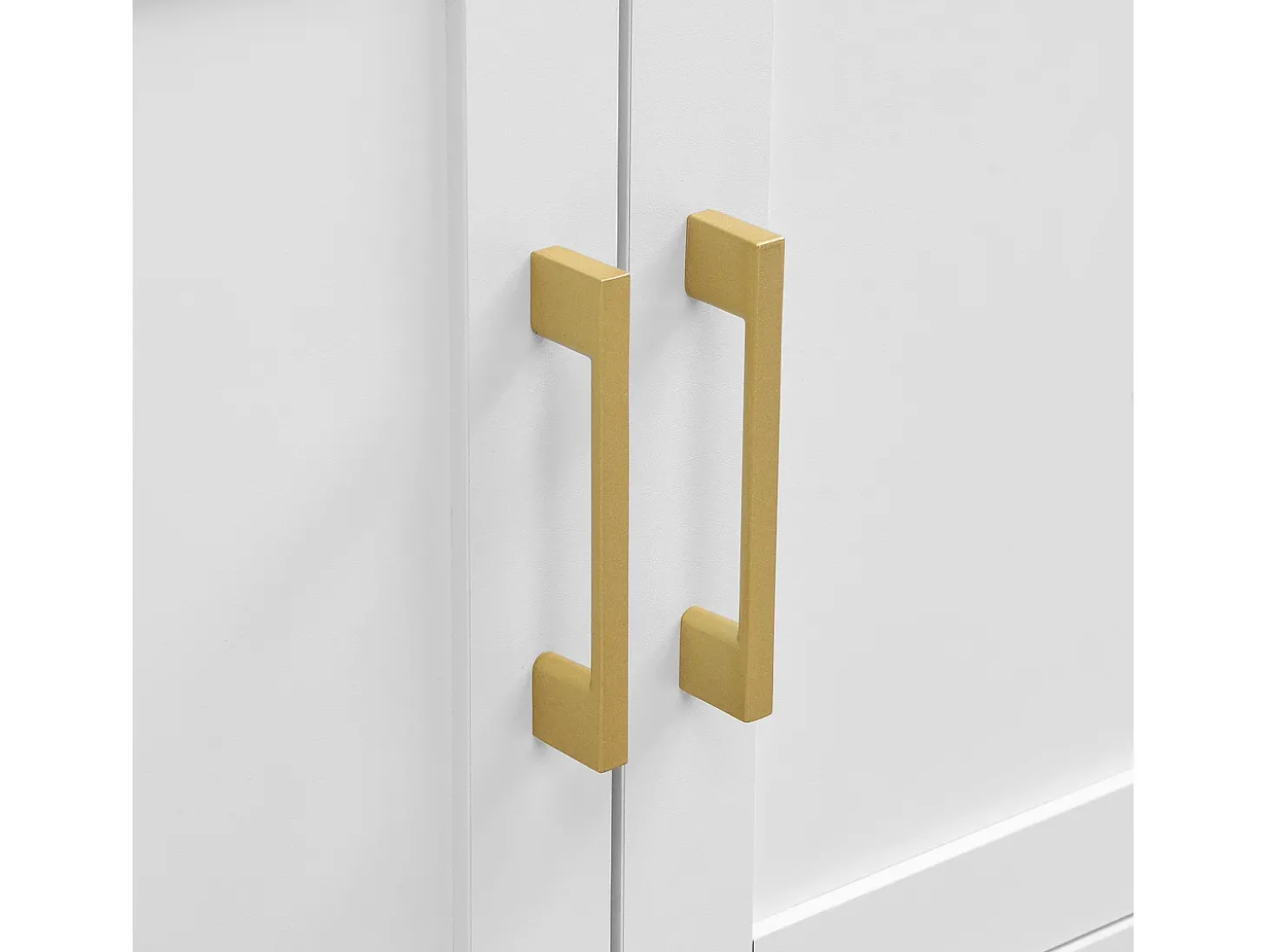 Conjunto de vestiário de entrada 120x40x187 cm - Espelho e ganchos - com LED - Móvel para sapatos - Branco + Natural