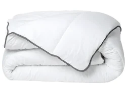 Conjunto edredão toque sedoso 240 x 260 cm + 2 almofadas 60 x 60 cm branco - BIESYA