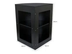 Conjunto Gemini com 3 BalcÃµes Pretos para Loja e RecepÃ§Ã£o