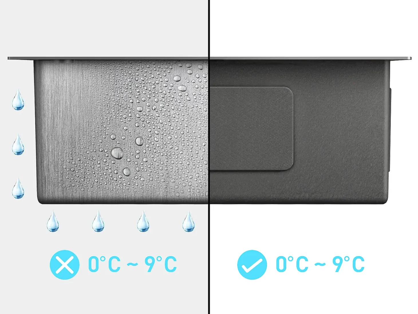 Conjunto lava-loiça 76x45cm SOELA + torneira flexível ROFLEX aço inoxidável cinza cromado