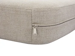 Conjunto lazer de jardim terracota alumínio, sofá de canto modular + mesa de centro LASTON