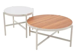 Conjunto lazer jardim alumínio 4 lugares bege - LOMAM de MYLIA