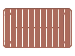 Conjunto lazer jardim metal banco, 2 cadeirões baixos e mesa centro terracota MIRMANDE
