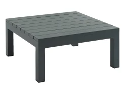 Conjunto lazer jardim modular alumínio sofá canto e mesa centro antracite RISILI de MYLIA