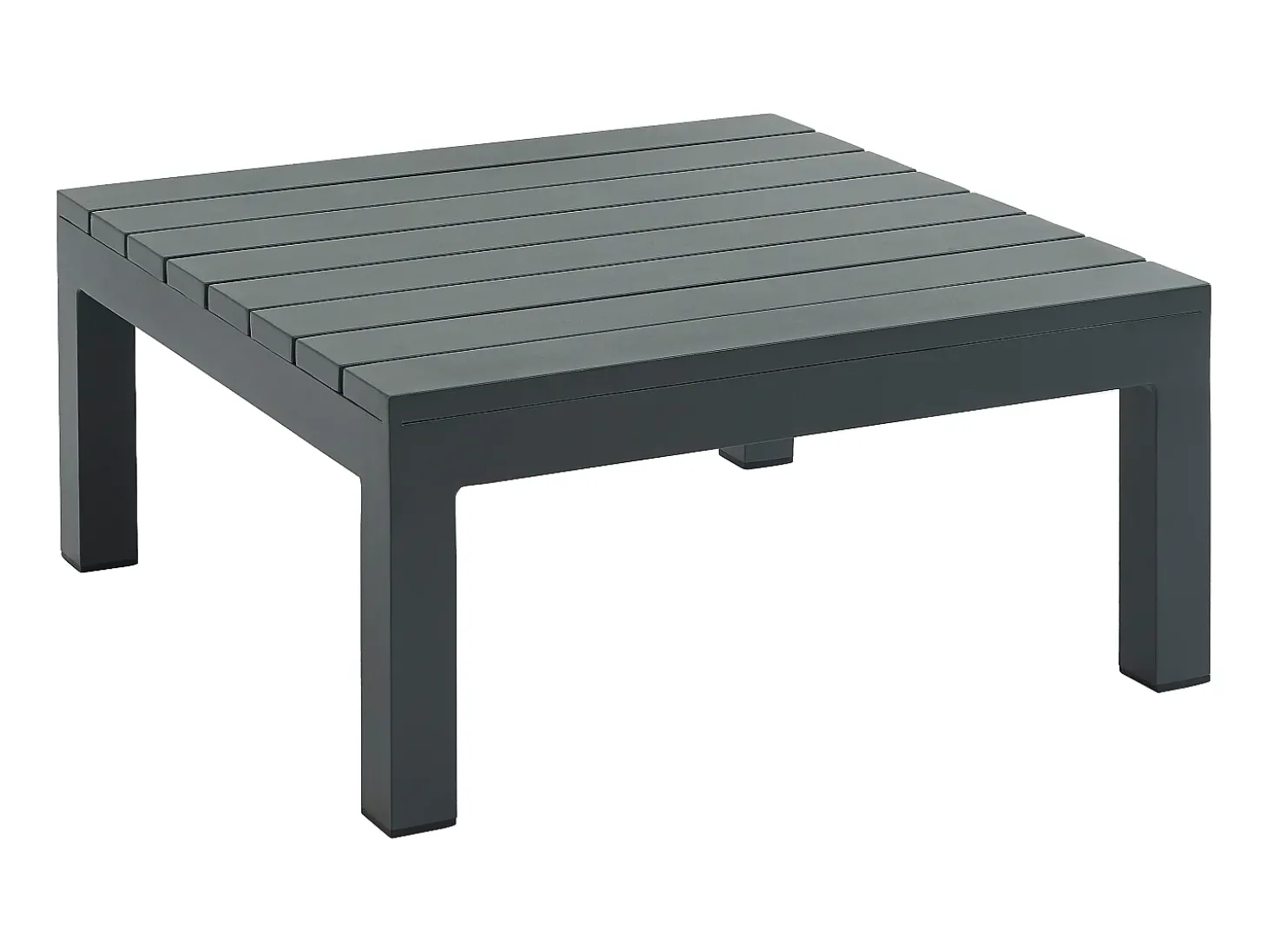 Conjunto lazer jardim modular alumínio sofá canto e mesa centro antracite RISILI de MYLIA