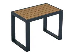 Conjunto lazer jardim modular alumínio preto com almofadas bege - NOLLAY de MYLIA