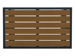 Conjunto lazer jardim modular alumínio preto com almofadas bege - NOLLAY de MYLIA