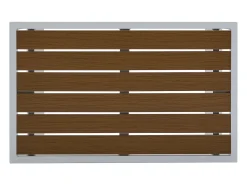 Conjunto lazer jardim modular alumínio branco almofadas bege - NOLLAY de MYLIA