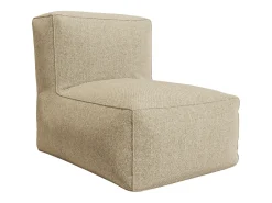 Conjunto lazer jardim tecido bege: sofá, cadeirão, canto e pufe - NOUMARA de MYLIA