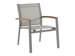 Conjunto mesa jantar jardim alumínio mesa extensível 180/240 e 8 cadeirões NAURU de MYLIA
