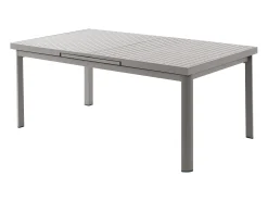 Conjunto mesa jantar jardim alumínio mesa extensível 180/240 e 6 cadeirões NAURU de MYLIA