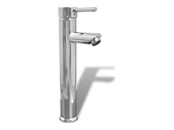 Conjunto móveis casa de banho 4 pcs com bacia e torneira, bege