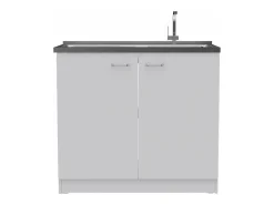 Conjunto Phoenix, 90/90 cm Al X 103/100 cm An X 70/50 cm P, Branco / Duna