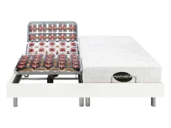 Conjunto relaxamento discos de molas LYSIS - 2x70x190 cm - branco