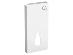 Conjunto sanita suspensa cerâmica branco brilhante com estrutura decorativa, JAVOINE