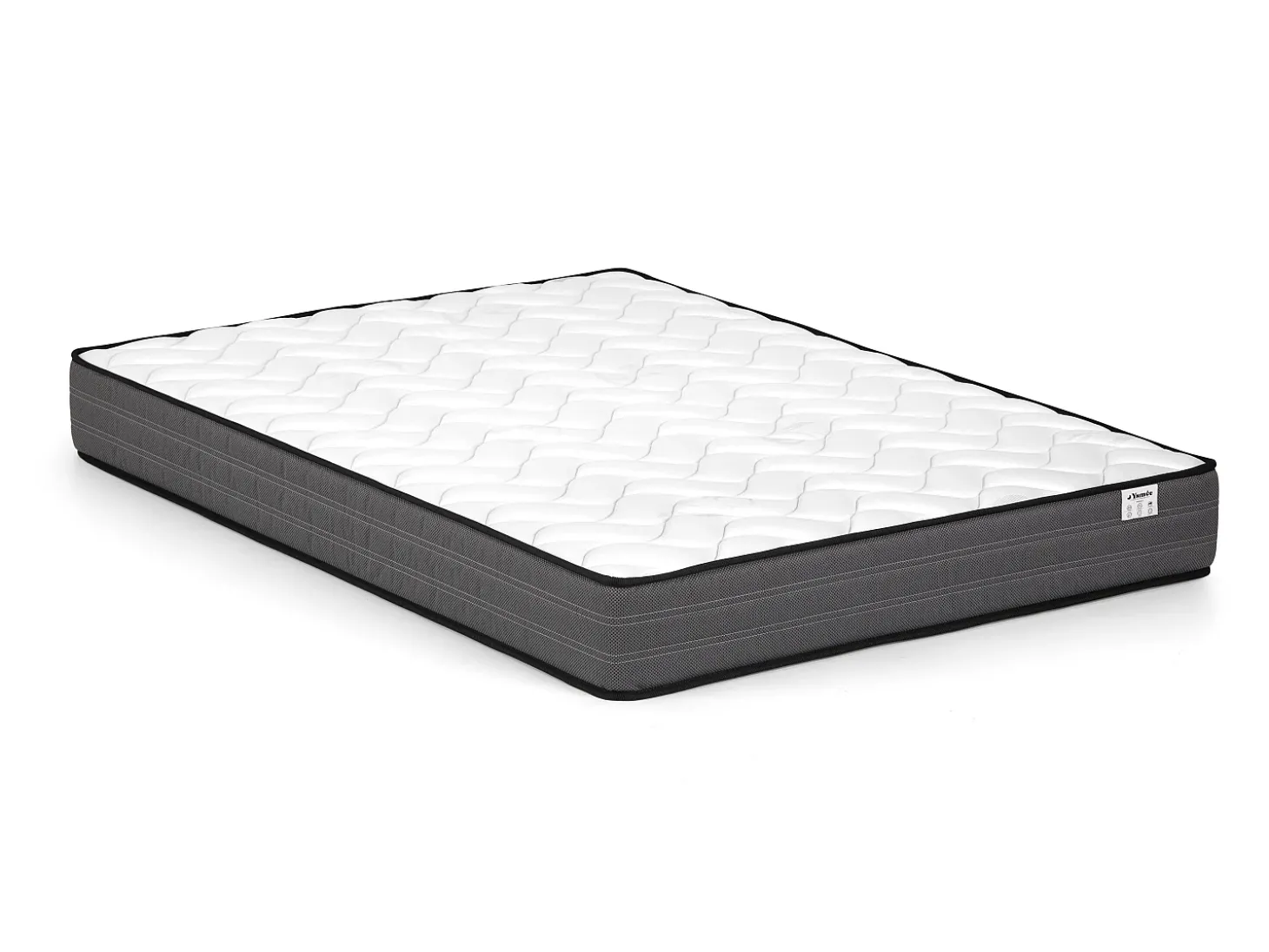 Conjunto sommier arrumação natural claro + colchão molas 180x200 cm AMBRACIE de YSMÉE