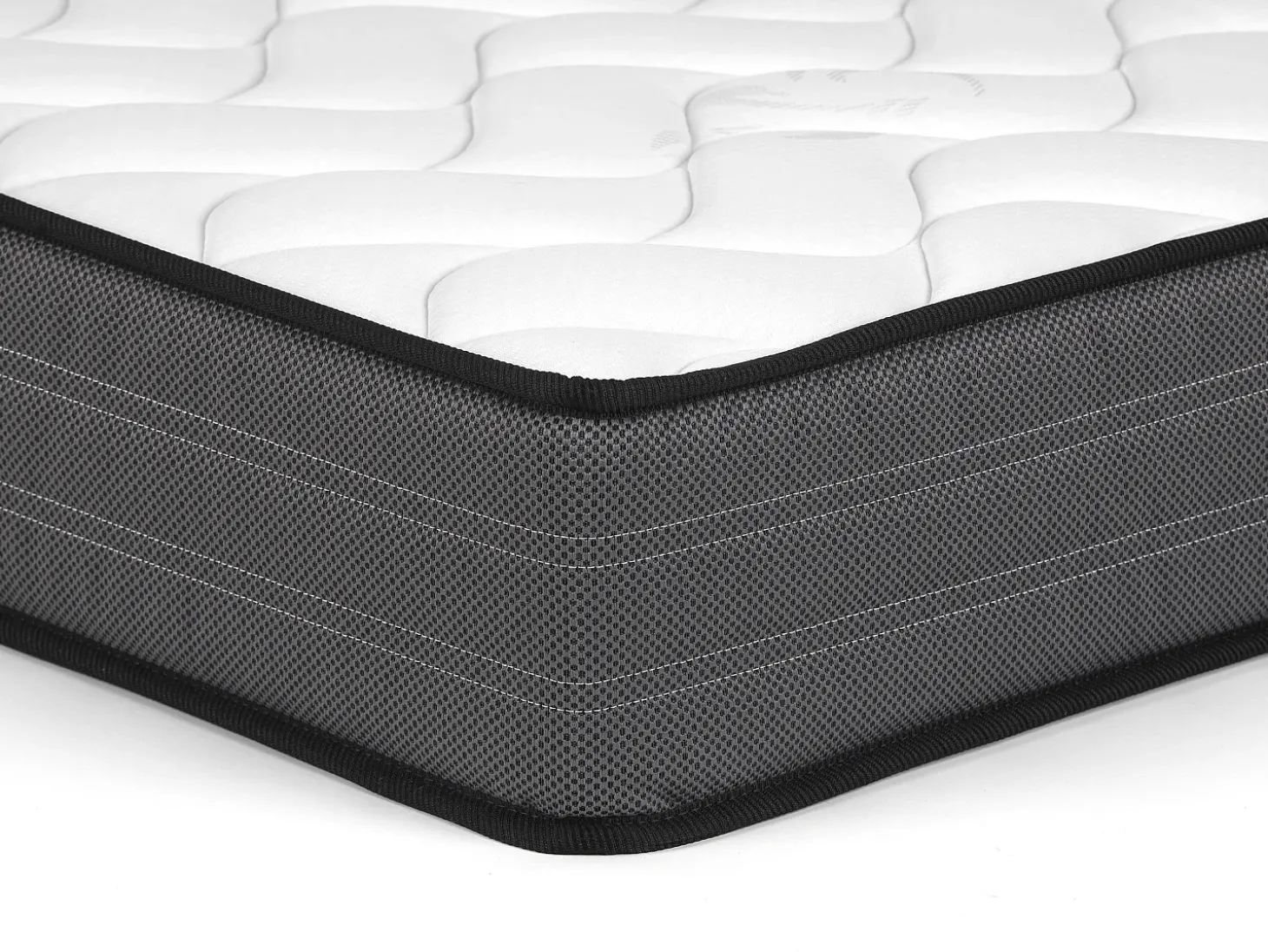Conjunto sommier arrumação natural claro + colchão molas 180x200 cm AMBRACIE de YSMÉE