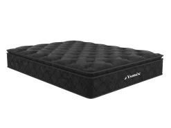 Conjunto sommier arrumação natural claro + colchão molas 180x200 cm BLACK DREAM de YSMÉE