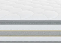 Conjunto sommier com arrumação + colchão molas ensacadas 140x190 cm CANTERBURY de YSMÉE