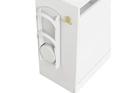 Conjunto vestiário de entrada 163×35×161 cm - com cabideiro e espelho - banco e móvel para sapatos - com iluminação LED - Branco