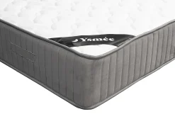 Conjunto 140x190 cm estrado estofado + colchão espuma HR acolhimento látex MALINO de YSMÉE