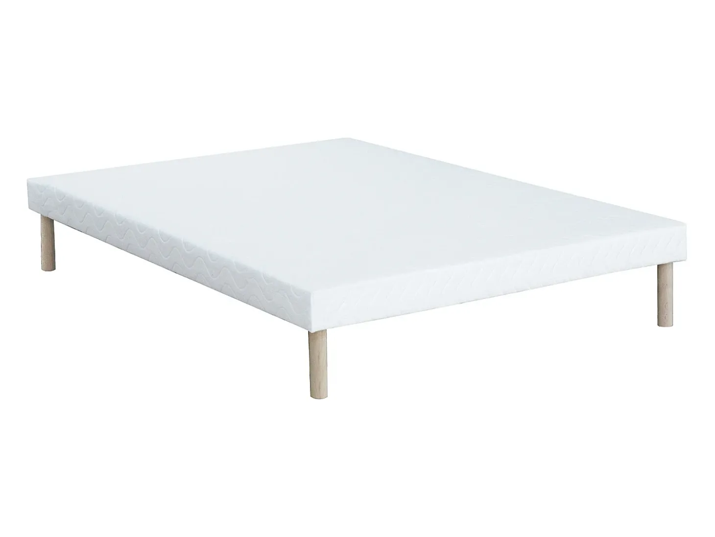 Conjunto 140x190 cm estrado estofado + colchão espuma HR acolhimento látex MALINO de YSMÉE