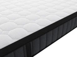 Conjunto 160x200 cm sommier arrumação colchão híbrido molas 7 zonas gel de memória de forma esp. 25 cm TOLCA YSMÉE