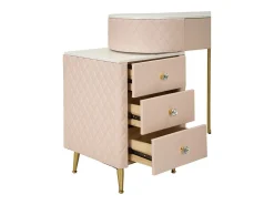 Consola de Maquilhagem VKH22, Cor-de-rosa, 120x40x75 cm, Kendra Home