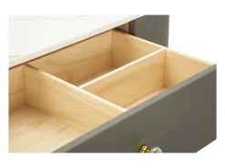 Consola de Maquilhagem VKH20, Cinzento, 120x40x75 cm, Kendra Home