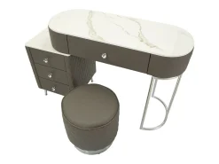 Consola de Maquilhagem VKH23, Cinzento, 120x40x75 cm, Kendra Home