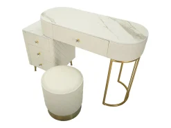 Consola de Maquilhagem VKH21, Branco, 120x40x75 cm, Kendra Home