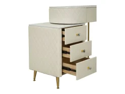 Consola de Maquilhagem VKH21, Branco, 120x40x75 cm, Kendra Home