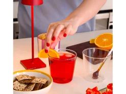 Copo medidor Spritzometer Tumbler - Conjunto de 2 copos + dispensador Spritz, vidro decorado, fabricado na Itália - Zafferano Italia
