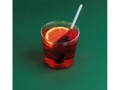 Copo medidor Spritzometer Tumbler - Conjunto de 2 copos + dispensador Spritz, vidro decorado, fabricado na Itália - Zafferano Italia