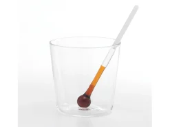 Copo medidor Spritzometer Tumbler - Conjunto de 2 copos + dispensador Spritz, vidro decorado, fabricado na Itália - Zafferano Italia