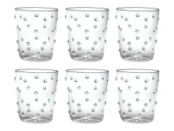 Copo Zafferano Party Branco 45 cl Conjunto de 6 Peças de Vidro