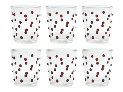 Copo Zafferano Party Tumbler Vermelho 45 cl Conjunto de 6 peças de vidro